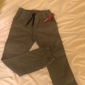 Red Camel Grey Twill Jogger